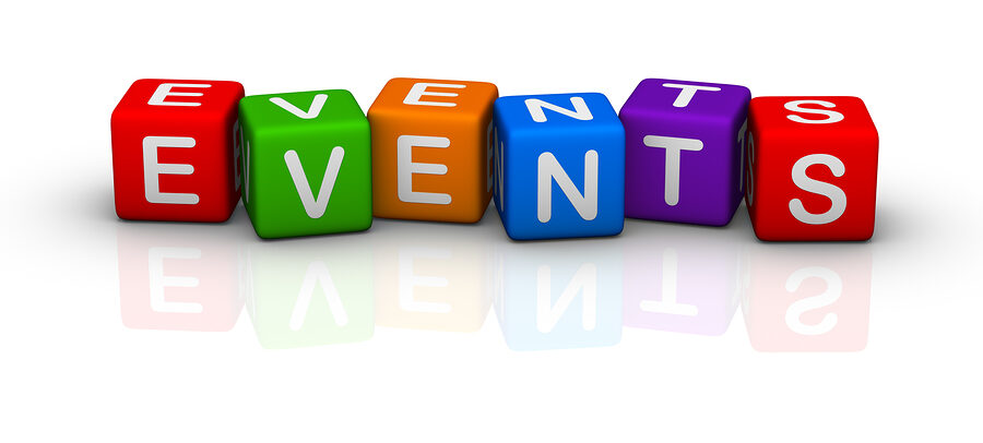 events (buzzword colorful cubes series)
